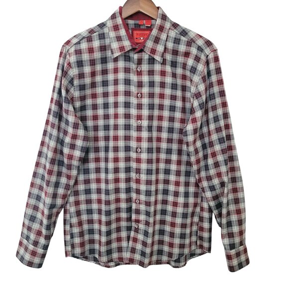 Haupt Other - Haupt Mens Fashion Fit Plaid Button Down Shirt Size M Long Sleeve Casual Cotton
